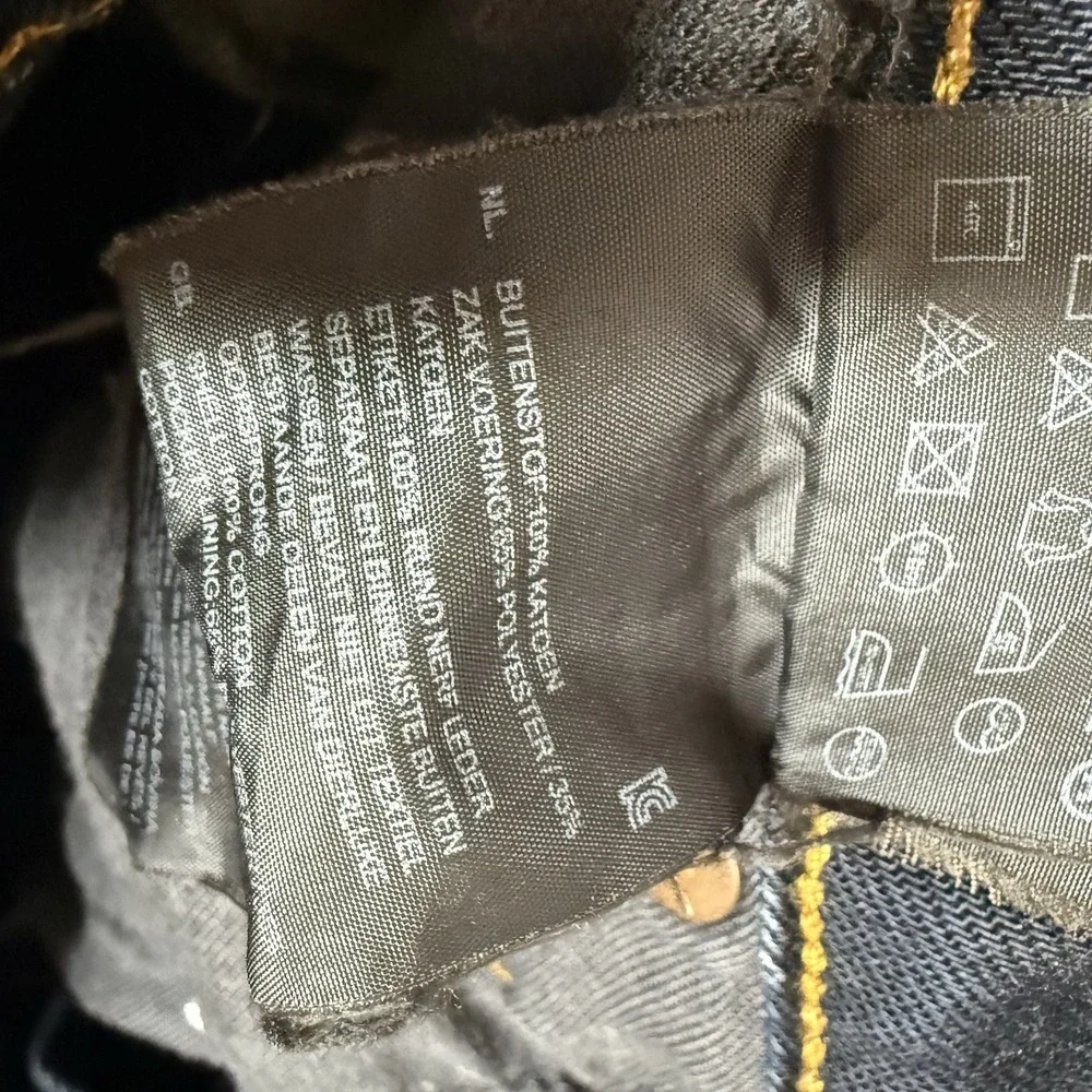 G Star Raw 3301 Low Tapered‎ Jeans Mens 30x32 (30x30) Dark Wash Crazy Whiskered